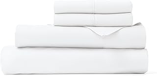 Zaizaihome Bettwäsche-Set für Queen-Size-Betten, 100 % Baumwolle, Fadenzahl 600, Hotel-Luxus, extra weich und seidig, Satin-Gewebe, passend für 45,7 cm große Matratzen