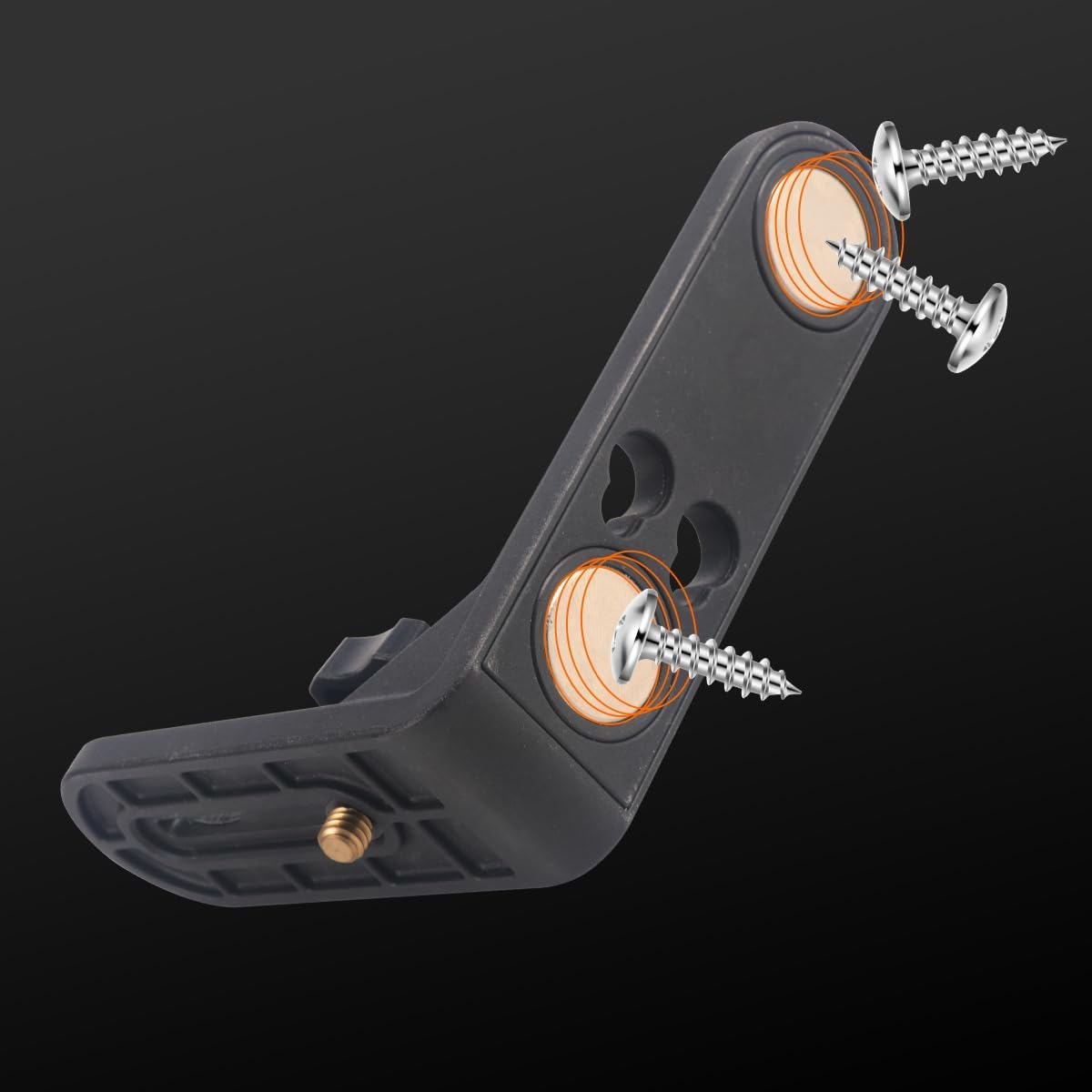 Magnet Level Durable L-Shape Magnetic Bracket Leveling 1/4" Thread Laser Level Adapter for Universal Levels