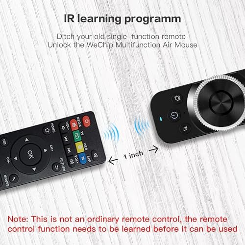 Image of W1S Universal TV Remote Control, We-Cip W1S Air Mouse Remote, IR /RF Remote for Nvidia Shield /Android Tv Box /PC /Projector /HTPC /All-in-one PC (RT-W1SM02