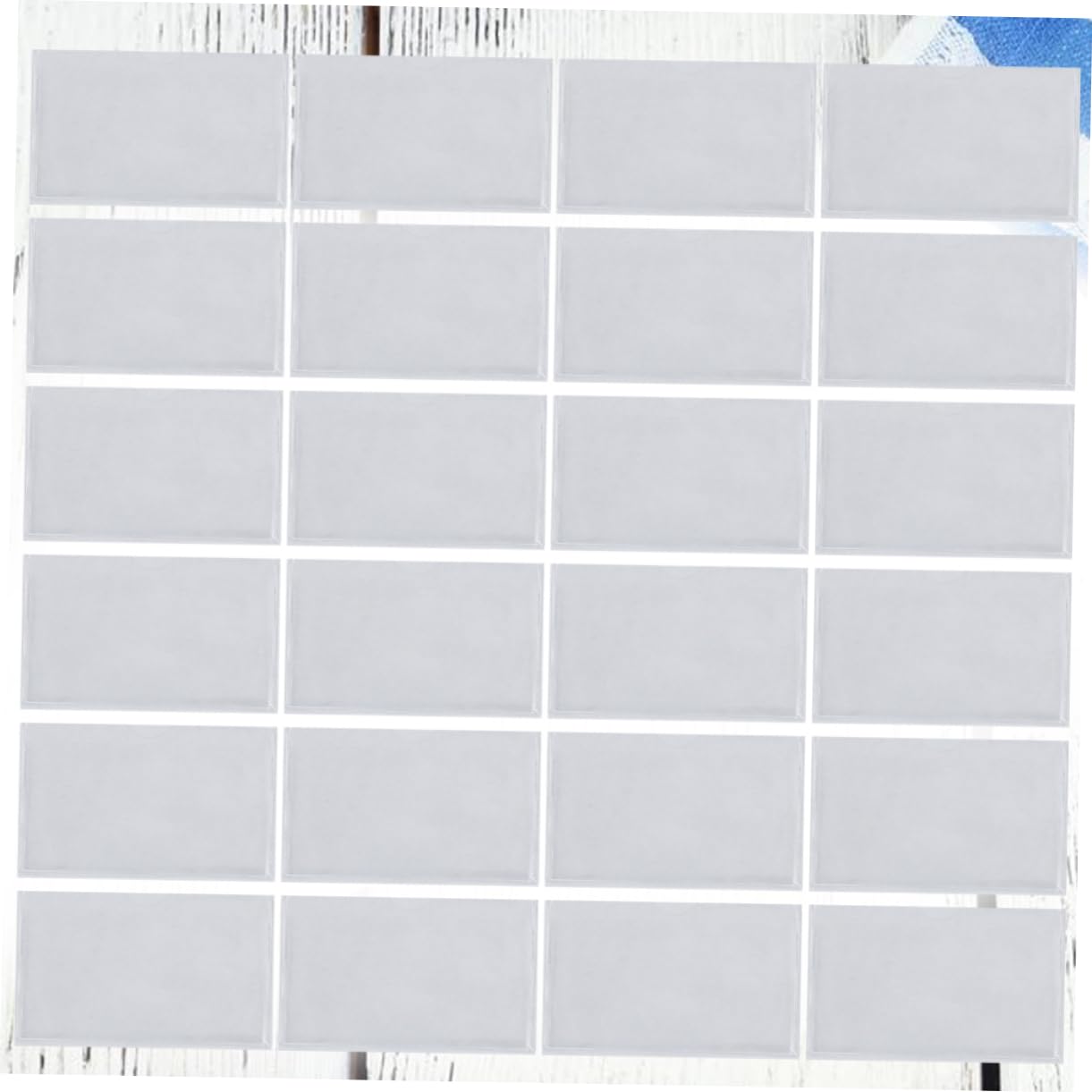 Toddmomy 72pièces Pochettes Transparentes Auto-adhésives De Pour Étiquettes Et Cartes Idéales Pour Bureau École Et Voyage