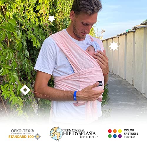 Koala Babycare Fascia Porta Bebe Neonato Facile Da Indossare, Regolabile E Unisex - Marsupio Neonati Multiuso Adatto Fino A 9Kg - Fascia Porta Bambino Antracite - 2