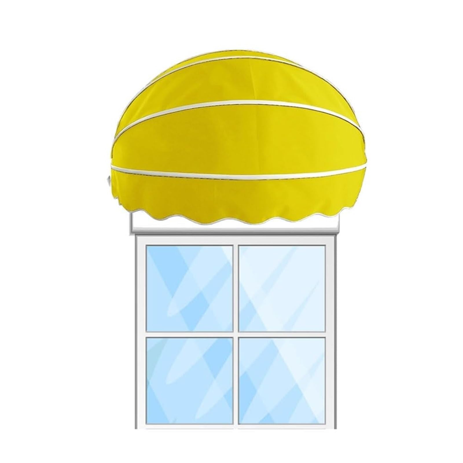 Auvent pliable en toile pour ombrager le balcon et le patio en été