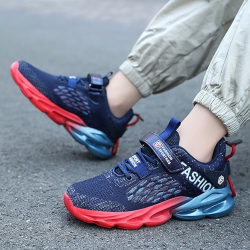 IWIHMIV Kids Tennis Shoes Toddler Slip On Shoes Toddler Boys Breathable Non Slip Sneakers Running Walking Sports Shoes3