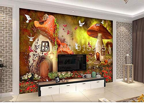 Papier peint photo 3D champignon impression murale haute définition