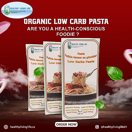 Generic Healthy Living Life Pasta-Spaghetti- Low Carb (5G Net) Keto-Friendly-Diabetes Friendly-Gluten Free Healthy-Organic High Fiber-No Sugar Delicious thumb #6