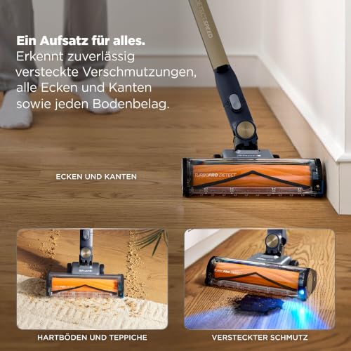 Shark PowerDetect Speed Akku-Staubsauger, Reverse Clean, Anti-Allergen-HEPA-Filtration, bis zu 60 Minuten Laufzeit… – Ansicht 4