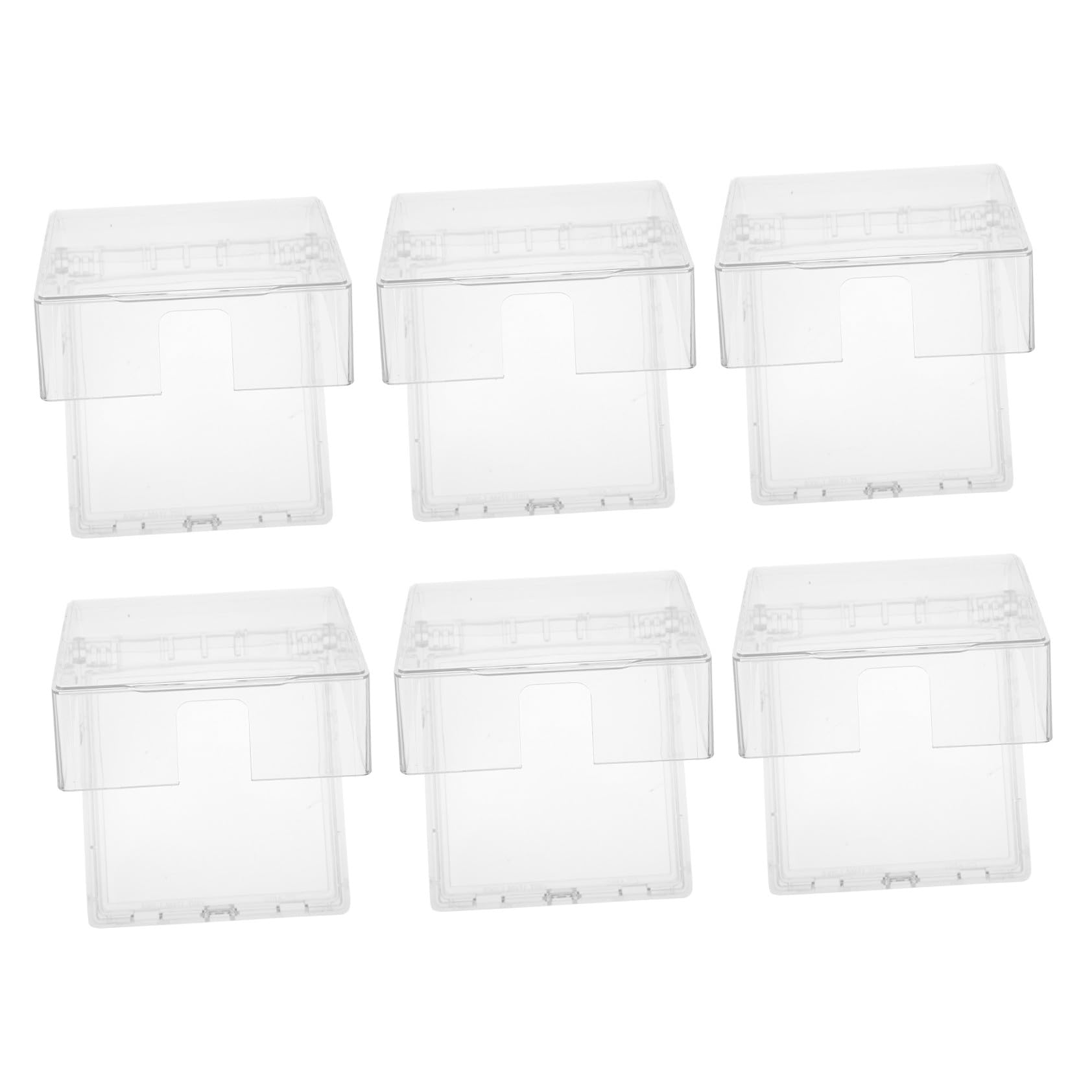 DOITOOL 6 Stück Steckdosenbox Auspc Material Mit Klappbarer Abdeckung 86 Typ Steckdosenschutz Für Badezimmer Balkon Und Wohnzimmer