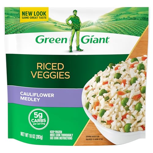Green Giant Riced Veggies, Cauliflower Medley, 10 Ounce (Frozen)