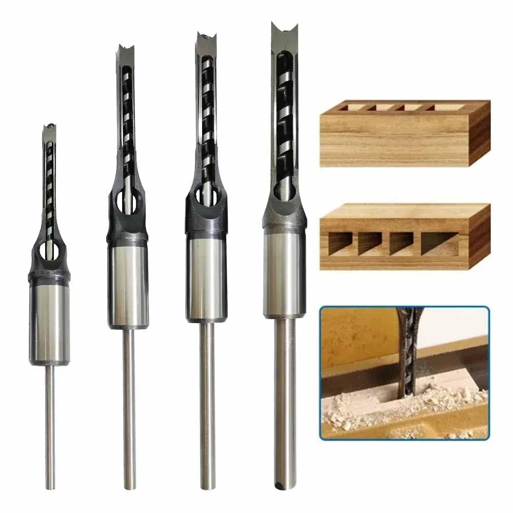 UPTODATETOOLS 4Pcs HSS Square Hole Drill,Mortising Chisel Drill Set,Woodworking Drill Tools Auger,DIY Furniture Square Woodworking Drill 6/8/10/12.7mm (B0D8VQGPX7) Amazon Price History, Amazon Price Tracker