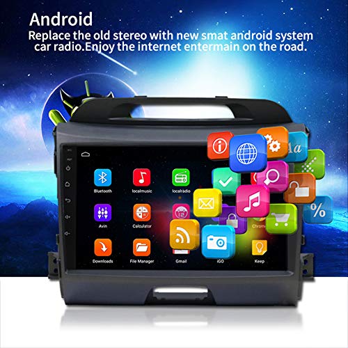 XMZWD Auto Multimedia Player Android 9.1 Auto Navigatiesysteem 9 inch touchscreen autoradio voor KIA Sportage R 2011… - Image 5
