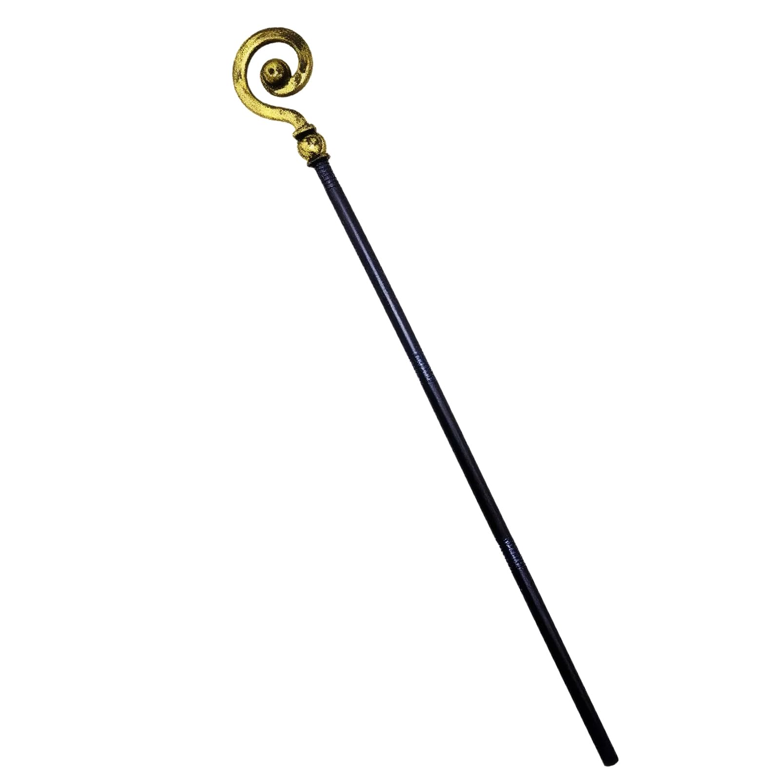 AOVNA Wizard Staff Prop Shepherd Plastic Magic Fancy Dress Cane Christmas Dress Up Accessories for Halloween Masquerade Sorcery Props