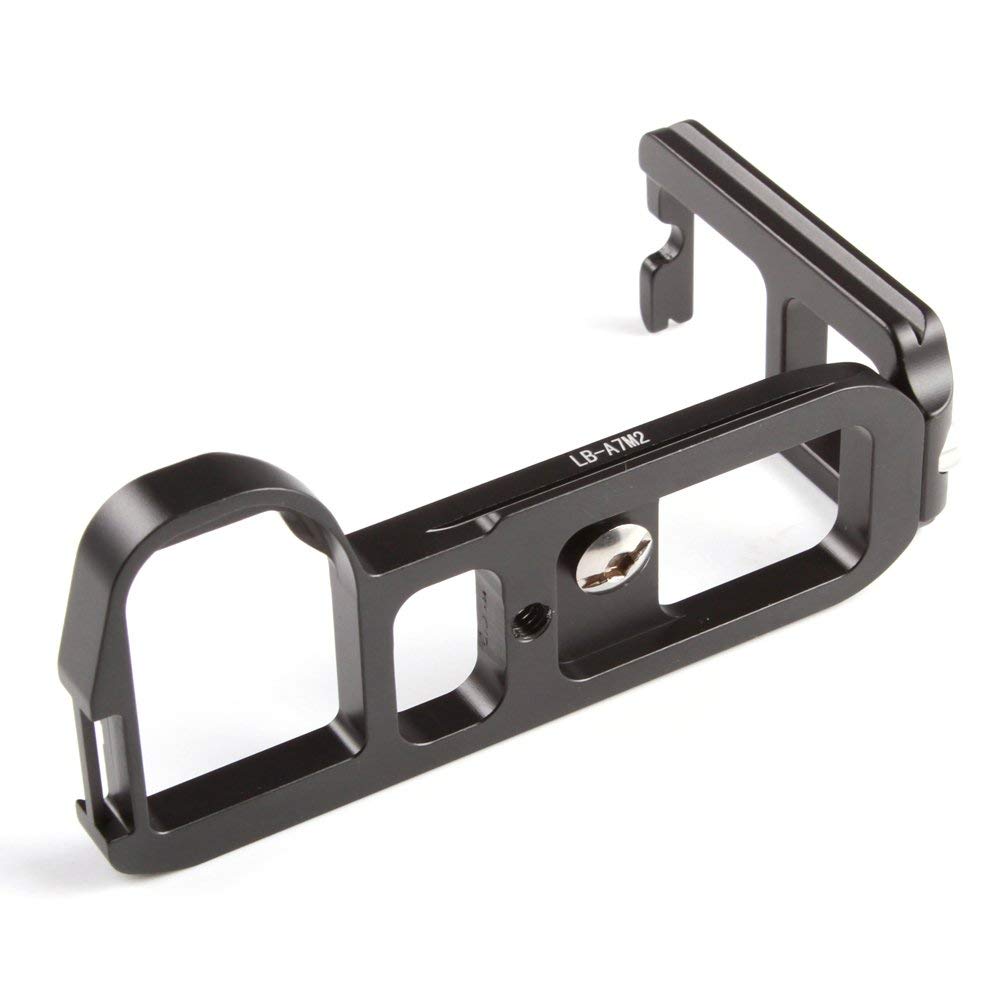 Hersmay LB-A7M2 Staffa verticale a L a sgancio rapido per Sony A7II, alluminio, Arca Swiss Standard, 108 g