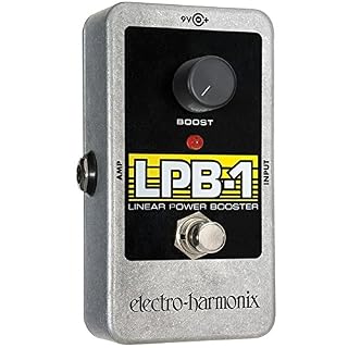 Electro Harmonix LPB-1 Power Booster Pédale pour Guitare électrique Argent - Les Beatles, Paul McCartney, John Lennon, RIngo Starr, George Harrison