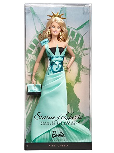 Muñeca Barbie Estatua de la Libertad Colección miniatura 6