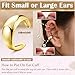 FUNRUN JEWELRY Ear Cuff Earrings for Women Non Piercing 4Pcs 14K Gold Plated Ear Cuffs Non Pierced Adjustable Fake Earrings