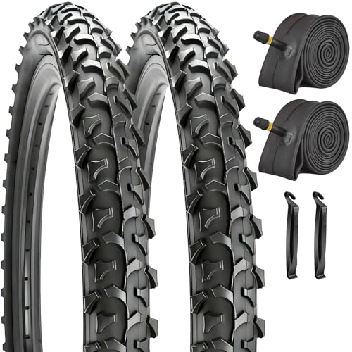 SIMEIQI ���]�ԗp�^�C���ƃ`���[�u 26�C���`x1.95�C���` 26�C���`x1.75�C���`/1.97�C���` �}�E���e���g���C���n�C�u���b�h���]�ԗp�̌����p���]�ԃ^�C���ɑΉ� 2�p�b�N