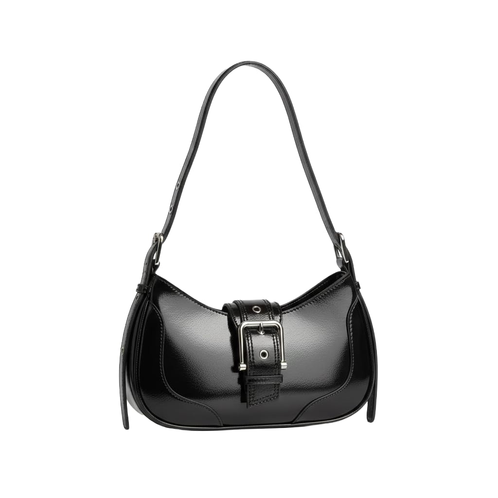 haveglam Women’s PU Leather Shoulder Bag with Buckle – Trendy Mini Handbag for Girls, Stylish Underarm Purse, Zipper Closure Fashion Tote for Daily Use & Party-picture-43
