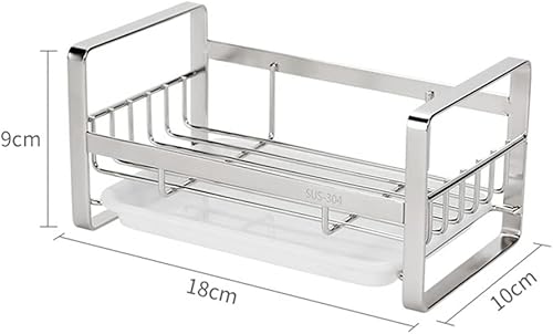 Miniatura 3 de Soporte de esponja para fregadero, cesta de fregadero de cocina, estante de almacenamiento de cocina, estante de almacenamiento de cocina, soporte