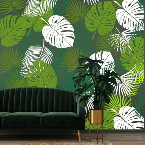 6 Pack Large 12x16 Inch Reusable Stencils - Tropical Palm & Fern Leaf Template for Walls, Furniture, Floors, Home Decor & DIY Art Crafts
