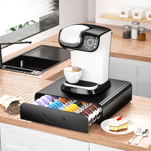 64 Kapselhalter für Tassimo Kapseln Aufbewahrung, Metall Kapselspender, Stapelbarer Kapsel Organizer, Praktischer Kapseln Halterung… – Ansicht 3