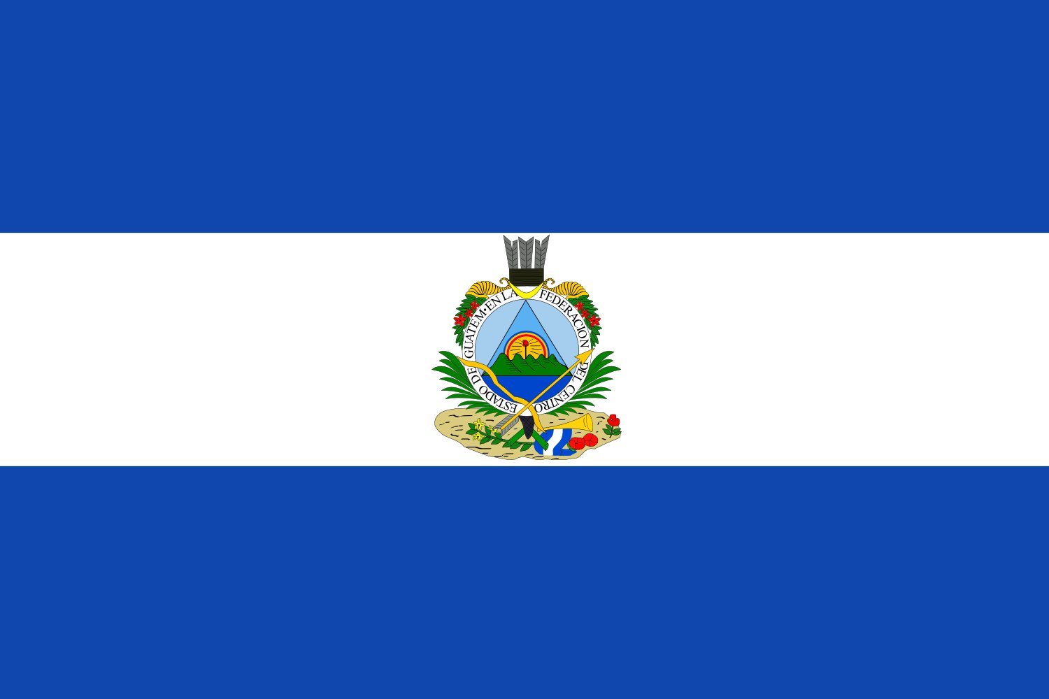 Drapeau Guatemala 1838-1843 résistant 1.35m² grand drapeau paysage anti-effilochage