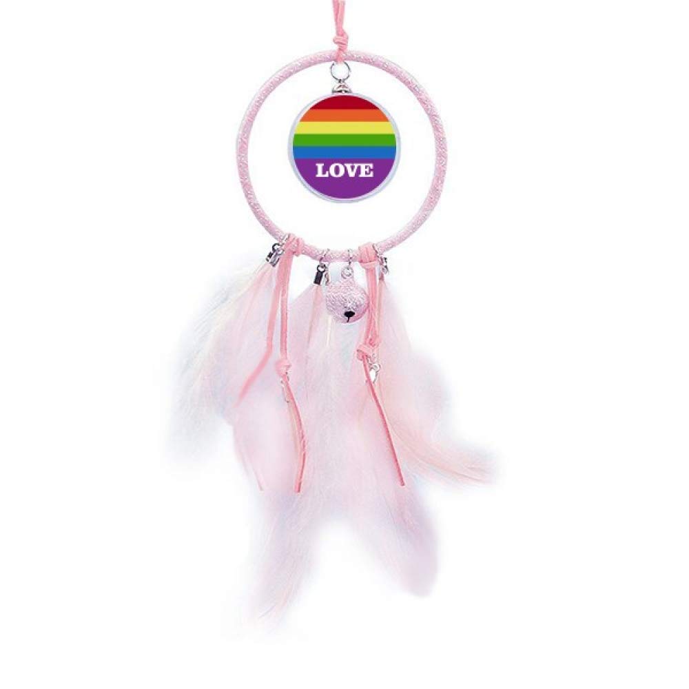 Atrapasueños arco iris LGBT hecho a mano que llena de luz y orgullo tu hogar