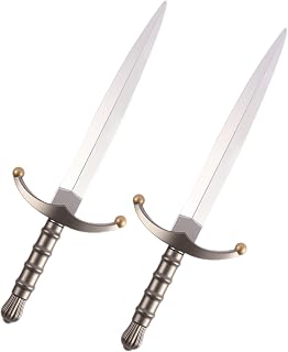 Medieval Foam Sword Prop - 16" Knight Toy Sword for Role-Play Props for Halloween Cosplay Parties Costume Accessory Kids & Adults