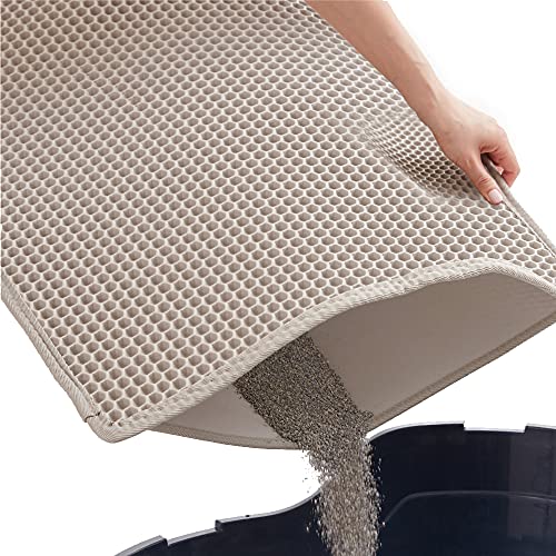 Gorilla Grip Durable Honeycomb Cat Litter Box Mat, Water Resistant, Traps Litter from Box, Helps to Waste Less Litter on Floors, Scatter Control, Double Layered, Soft on Kitty Cat Paws, Easy Clean Gorilla Grip Durable Honeycomb Cat Litter Box Mat, Water Resistant, Traps Litter from Box, Helps to Waste Less Litter on Floors, Scatter Control, Double Layered, Soft on Kitty Cat Paws, Easy Clean