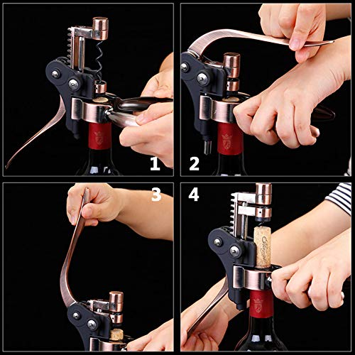 Guangming - Rabbit Wine Bottle Opener Tool, Lever Corkscrew With Foil Cutter, Wine Bottle Corkscrew Opener Set, Gift For Wine Lover Lever Bottle Openner,1Pc #TOP2