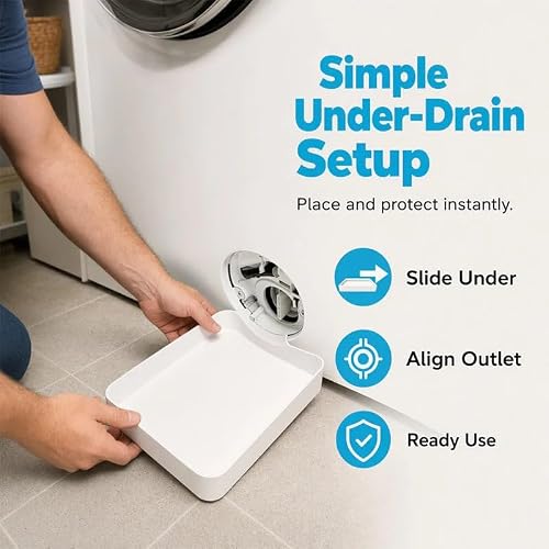 Universal Front-Load Washing Machine Drain Pan – Washer Drip Tray (1) - Image 8
