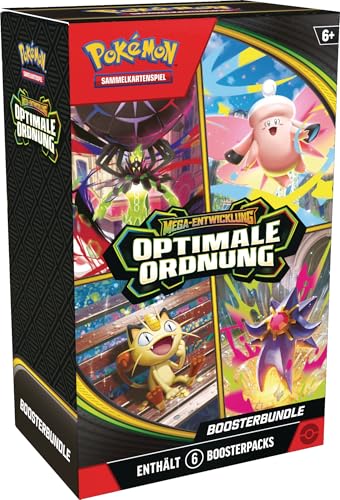 Pokémon-Sammelkartenspiel: Boosterbundle Mega-Entwicklung Optimale Ordnung (6 Boosterpacks)
