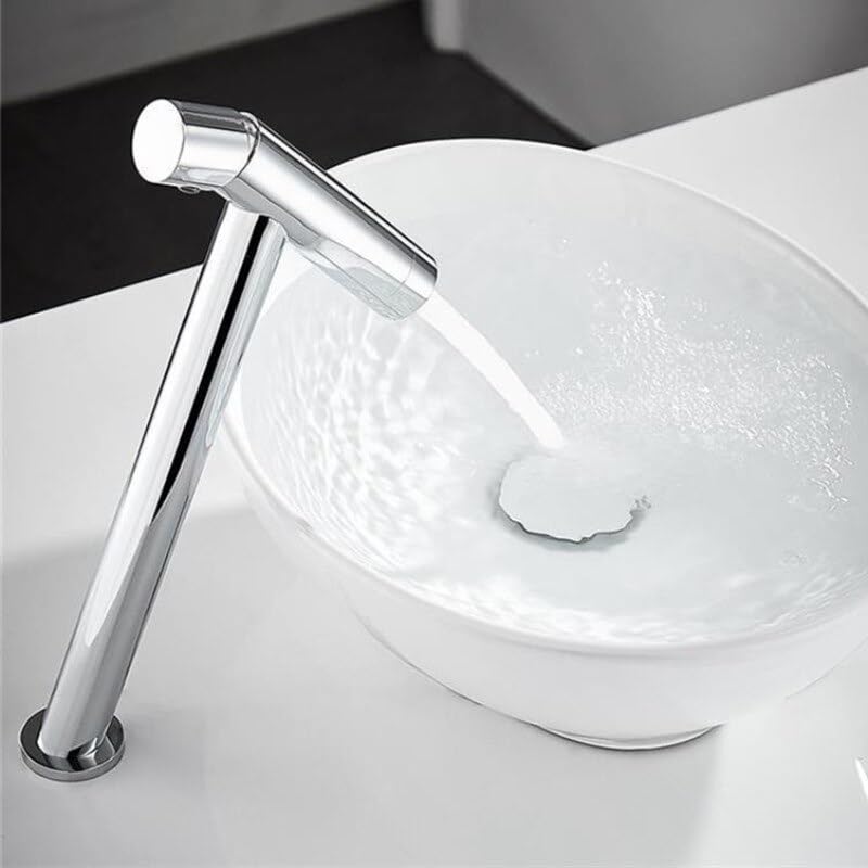 Robinet de lavabo or rose mitigeur de salle de bain eau chaude et froide en cuivre