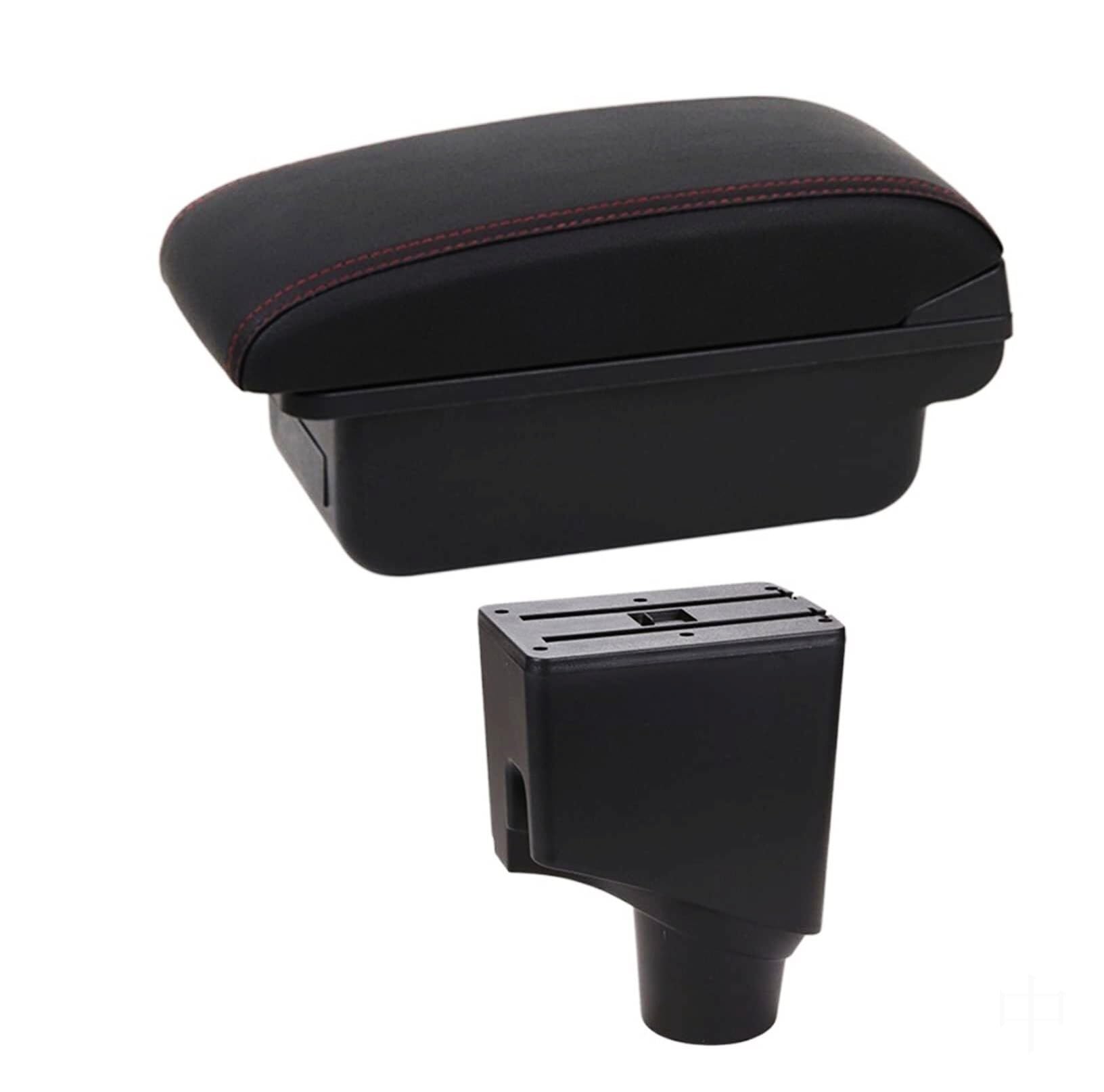 NVCPHGEDEK Car Armrest Storage Box Compatible with Toyota For Yaris For Hybrid 2015-2021 Center Console Armrest Storage For Box with USB Interface