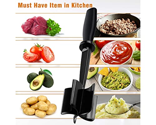 Ds. Distinctive Style Meat Chopper For Ground Beef Potato Masher Heat Resistant Abs Plastic Non-Stick Hamburger Smasher Kitchen Utensil #TOP3