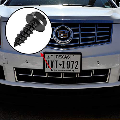 Boao 50 Pieces License Plate Screws License Plate Frame Screws License Plate Fasteners For Fastening License Plates, Frames And Covers #TOP1