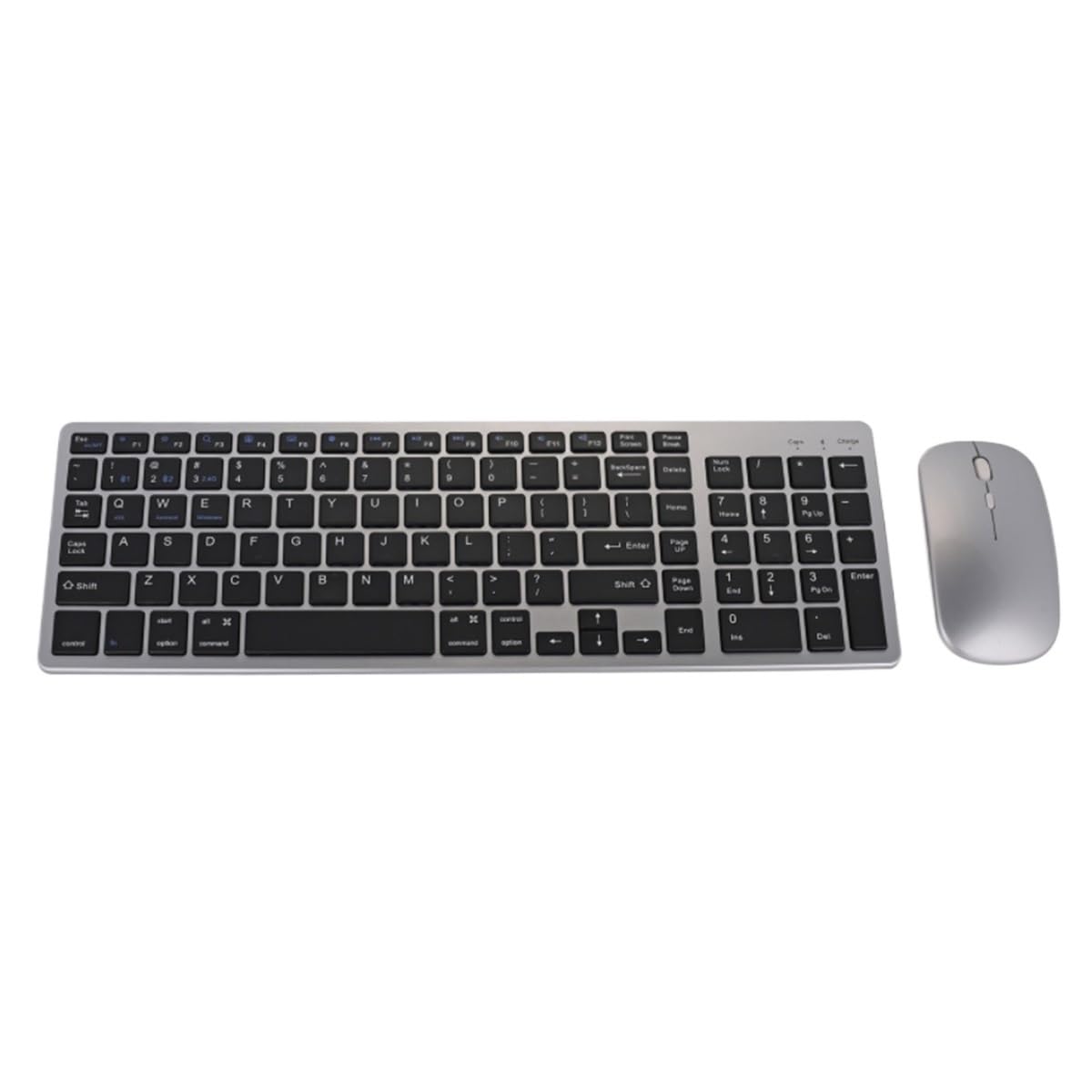 BJfhRH Home Office Computer Accessories Rechargeable Wireless Keyboard Mouse Combo Ergonomic Design Noise Reduction Everyday Use(Black)