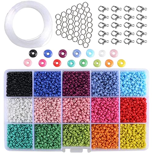 7000 peças miçangas de 3mm faça você kit de ferramentas miçangas, pingentes artes da,
