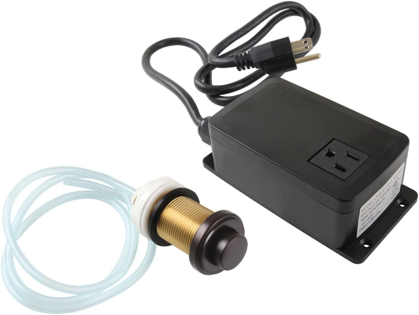 Kingston Brass KASK215 Trimscape Single Outlet Garbage Disposal Air Switch Kit, Oil Rubbed Bronze