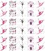 Gymnastics Love Child Nail Art Decals Set of 40 decals