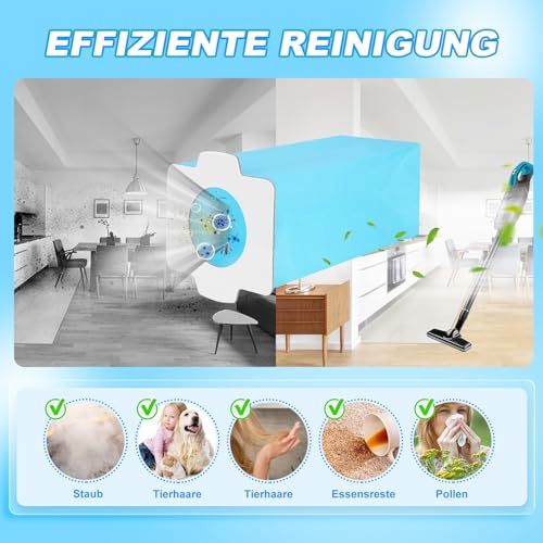 KEEPOW 20 Stück Staubsaugerbeutel Papierfilter kompatibel mit Makita DCL182, CL107, CL072, CL102, BCL142, BCL182 Staubsauger Part No.194566-1 198744-5 198745-3