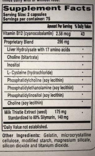 Liverite Liver Aid with Milk Thistle 2-Pack 150 Capsules (Total 300), Liver Support, Liver Cleanse, Liver Care, Improves Energy