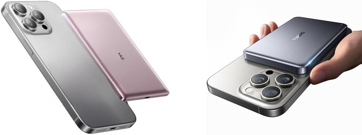 TORRAS MiniMag Power Bank, 5,000mAh & MiniMag Power Bank, 10,000mAh