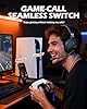 NUBWO G06 Double Casque Gaming sans Fil avec Microphone pour PS5, PS4, PC, NS, Mobile: 2,4 GHz Wireless + 5,3 Bluetooth - Batterie de 100 Heures - Pilotes de 50mm - Orange