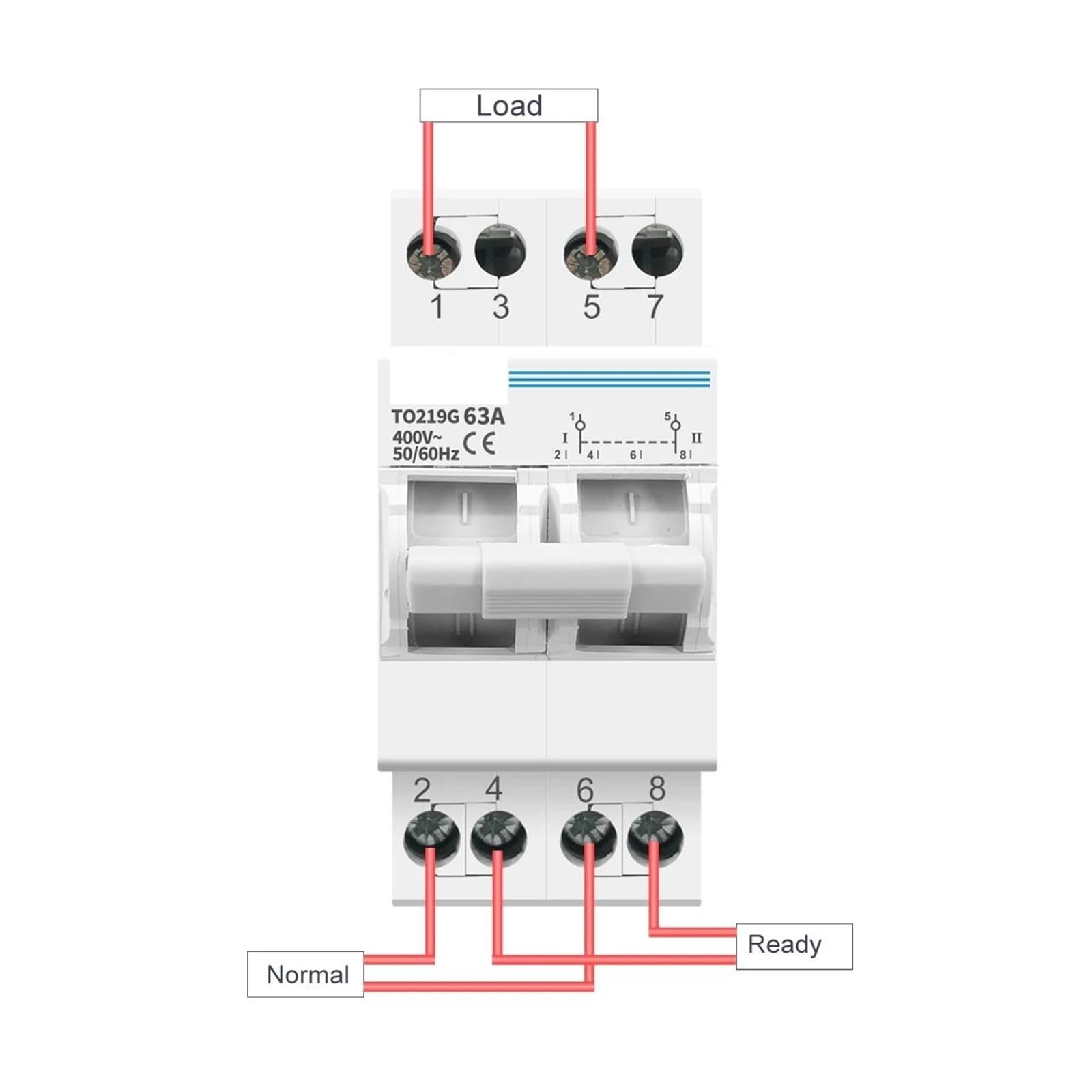 Interruttore di interblocco automatico a trasferimento manuale a doppia alimentazione MTS 2P 63A(40A)
