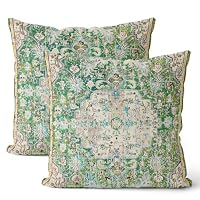 2er Set Kissenbezüge Marineblau – 45,7×45,7 Cm, Boho-Stil, Leinen-Optik, Für Sofa & Bett