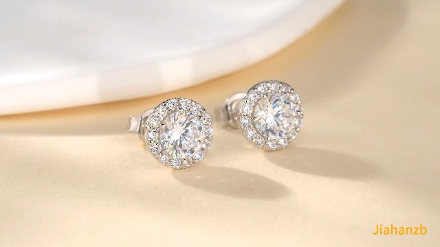 Orecchini A Perno Donna In Argento 925 Con Zirconia Cubica – Colori Bianco, Blu E Rosso, Placcati Oro Bianco, Anallergici