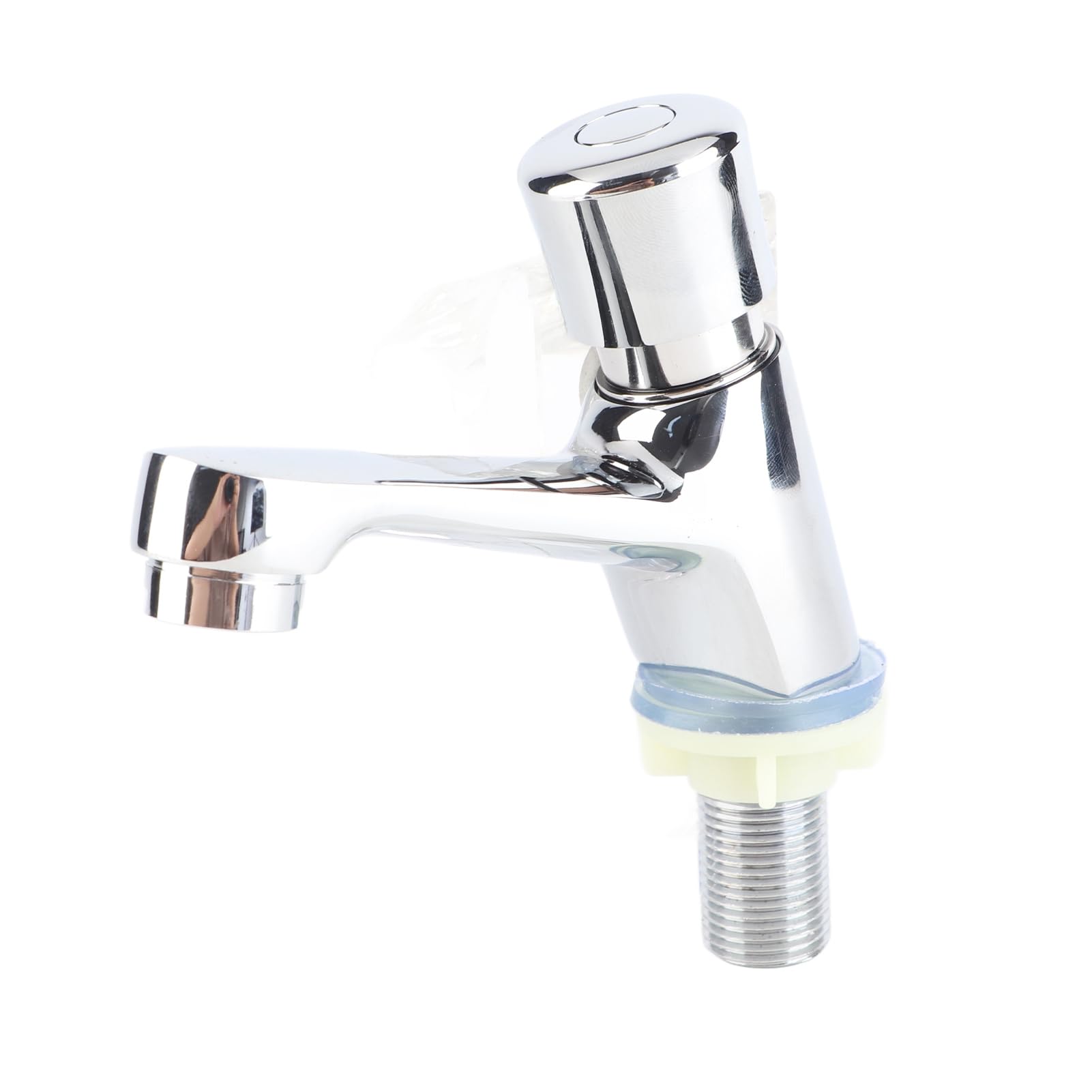 Face Basin Faucet G1 2 Chrome Plated Self Closing Cold Water Faucet Single Water Tap Bathroom Faucets Chrome