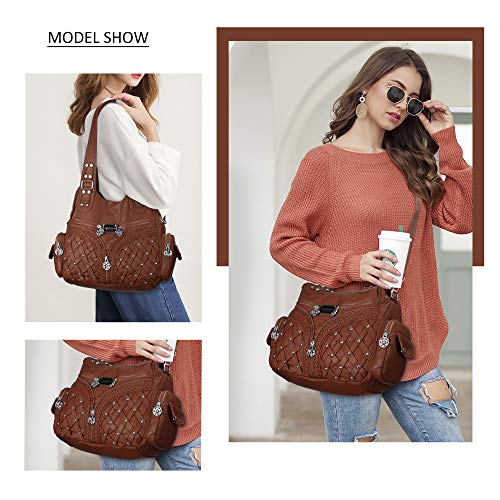 Image of Angel Barcelo Purses for Women Large Shoulder Bag Soft Hobo Bags for Women