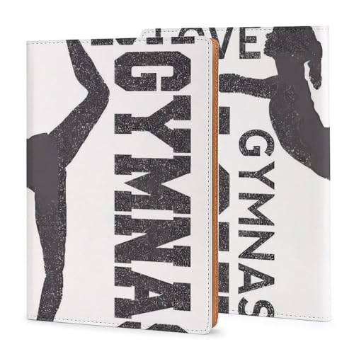 Couverture gymnastique A5 en similicuir PU rechargeable pour carnet de notes