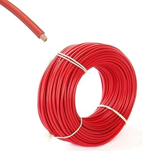 Drumstone (Amazing 15 Years Warranty)0.75 sqmm PVC Insulated Copper Cable | 25 Meter Electric Wire for Domestic & Industrial Connections (Red) - Gift for DIY Enthusiasts and Electricians
